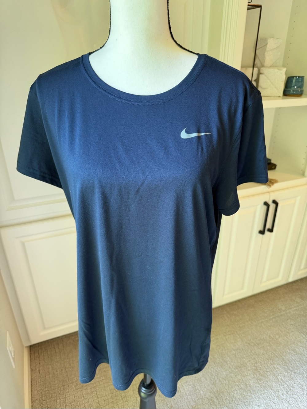 Nike Navy Short Sleeve Dry-Fit Tee